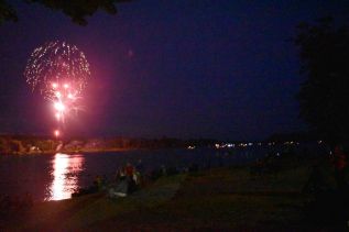 Fireworks at The Point Park in Sydenham. Photo: South Frontenac Township
